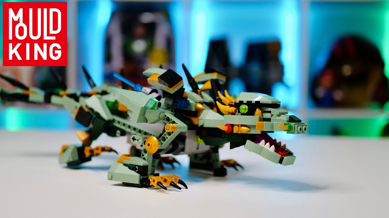 Der lustige schimmelgr&uuml;ne Cang Dragon/Gongfu King von Mould King 13022 - Unboxing & Review