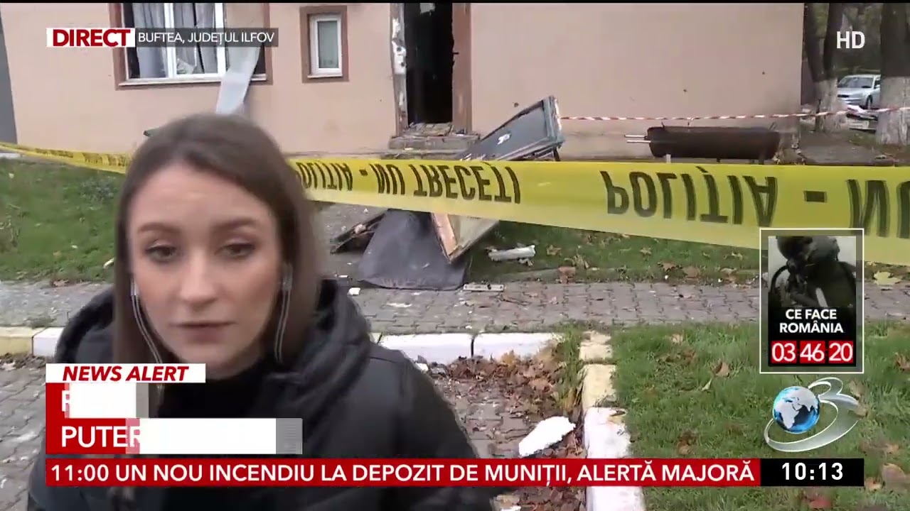 Risc major de prăbușire, explozie puternică într-un bloc de lângă Capitală