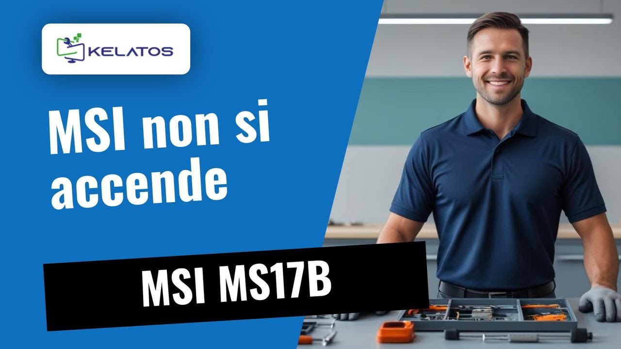 Computer portatile MSI MS17B non si accende, revisione scheda madre ⚡