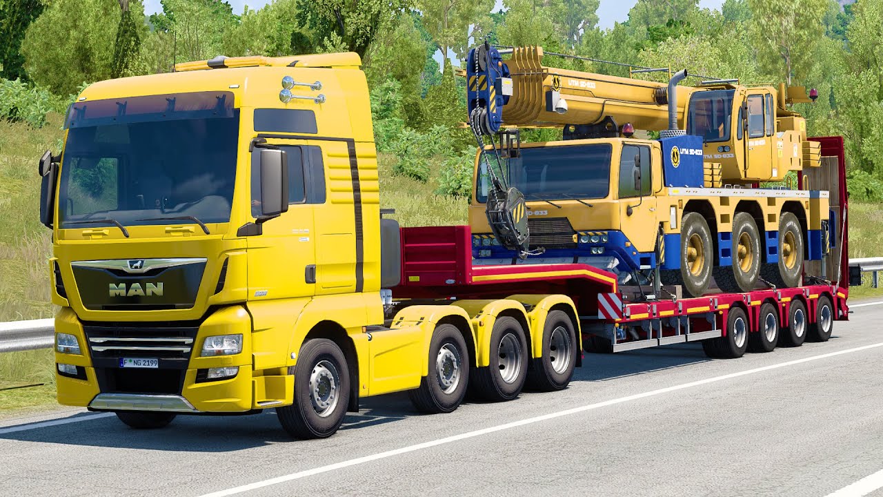 Euro Truck Simulator 2 1.55 - MAN TGX Euro 6 - Ancona to Frolence Part 2