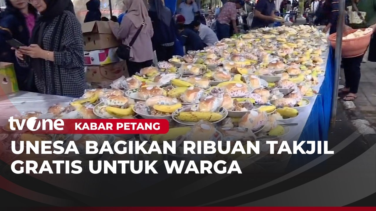 Berkah Ramadan, Berbagi Takjil Gratis Dengan Ribuan Porsi di Surabaya | Kabar Petang