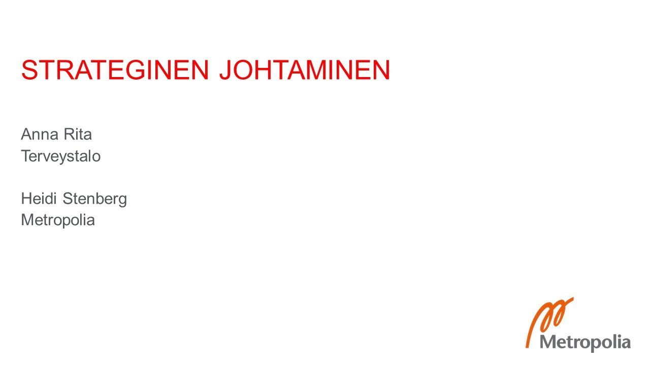 Strateginen johtaminen