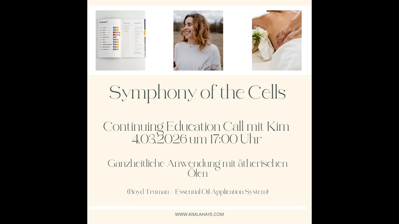 Methode der Anwendung ätherischer Öle einführen: Symphony of the Cells™, entwickelt von Boyd Truman.