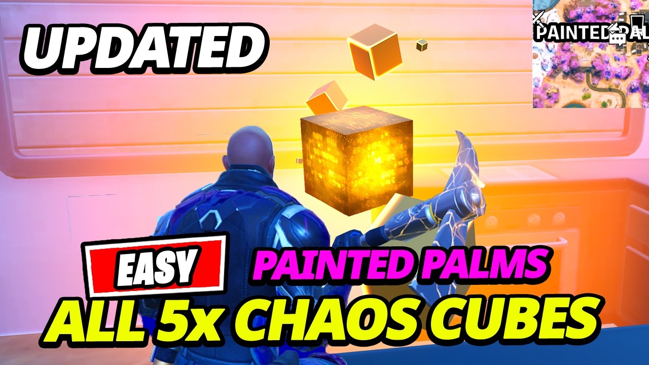 *UPDATED* How to FIND and COLLECT ALL Chaos Cubes in Painted Palms - Fortnite Season 2 Quest