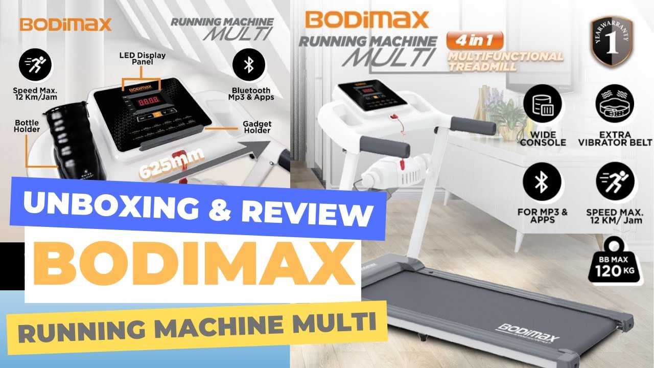 Unboxing dan Review Treadmill Viral Bodimax Running Machine Multi