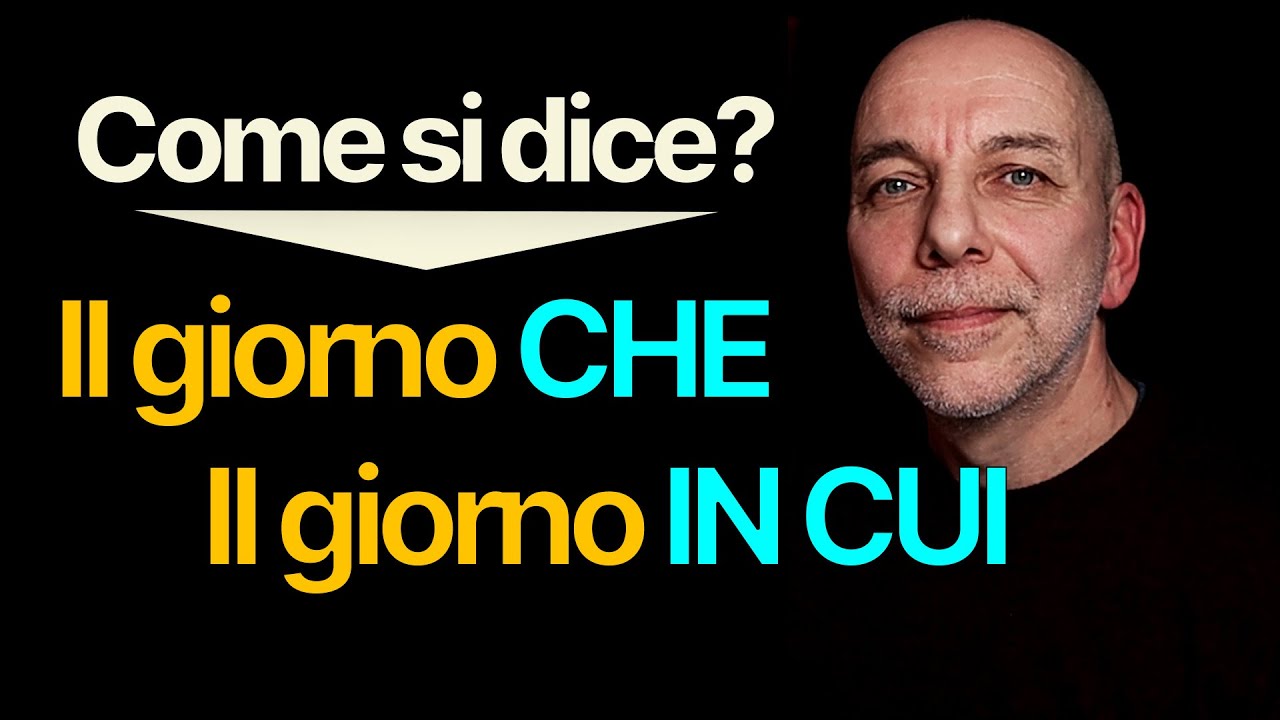 CHE o IN CUI con i complementi temporali