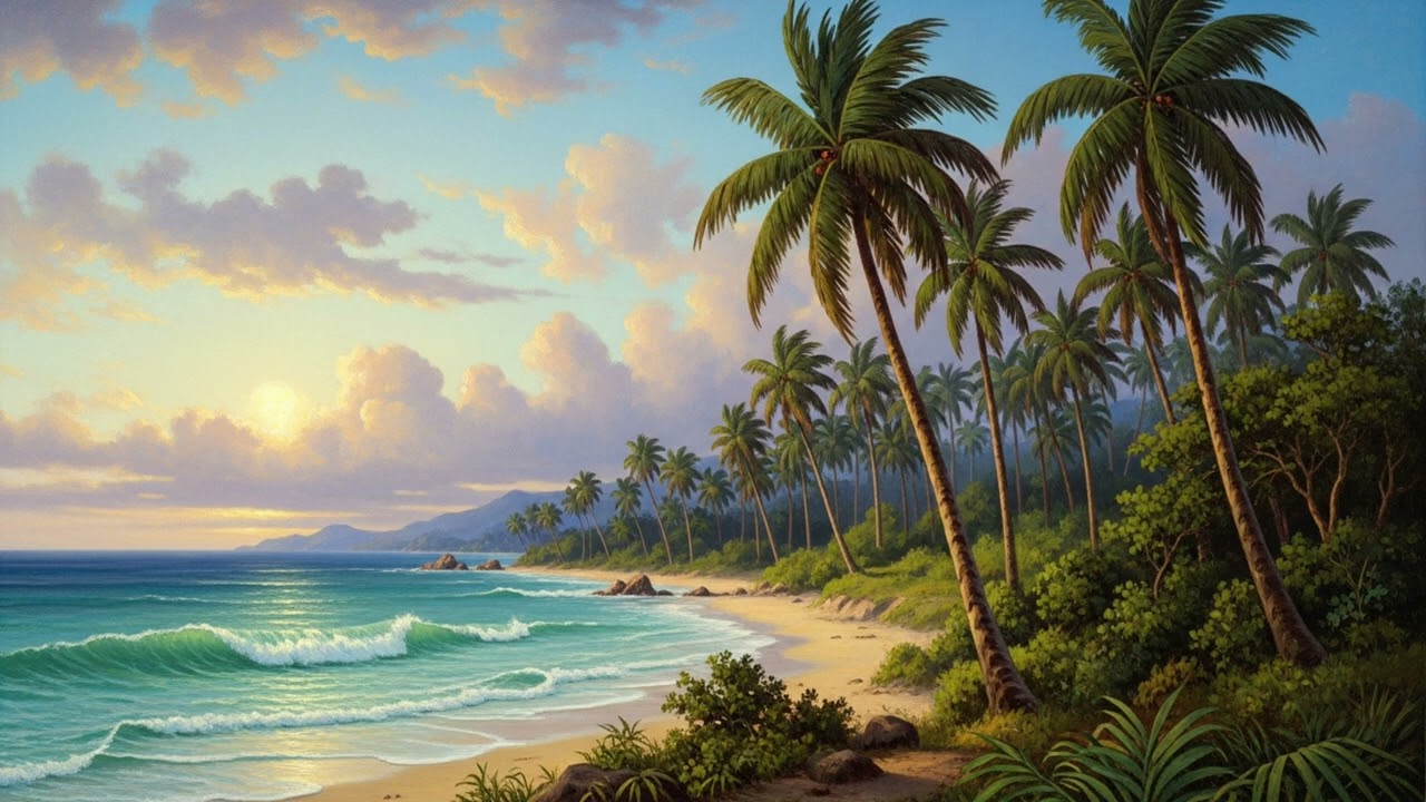 Ambient ART TV 4K: Relaxing for Living Room | Gallery TV Vintage Landscape