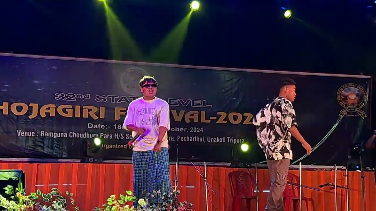 Tripura’s Rising Talent FM Bru Stuns Audience with Spellbinding Performance on Hojagiri Stage 2024