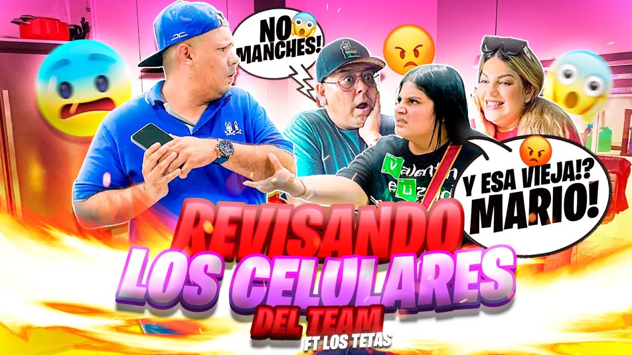Revisand0 los CELULARES del team CEVICHURROS😱//parte1 los tetas