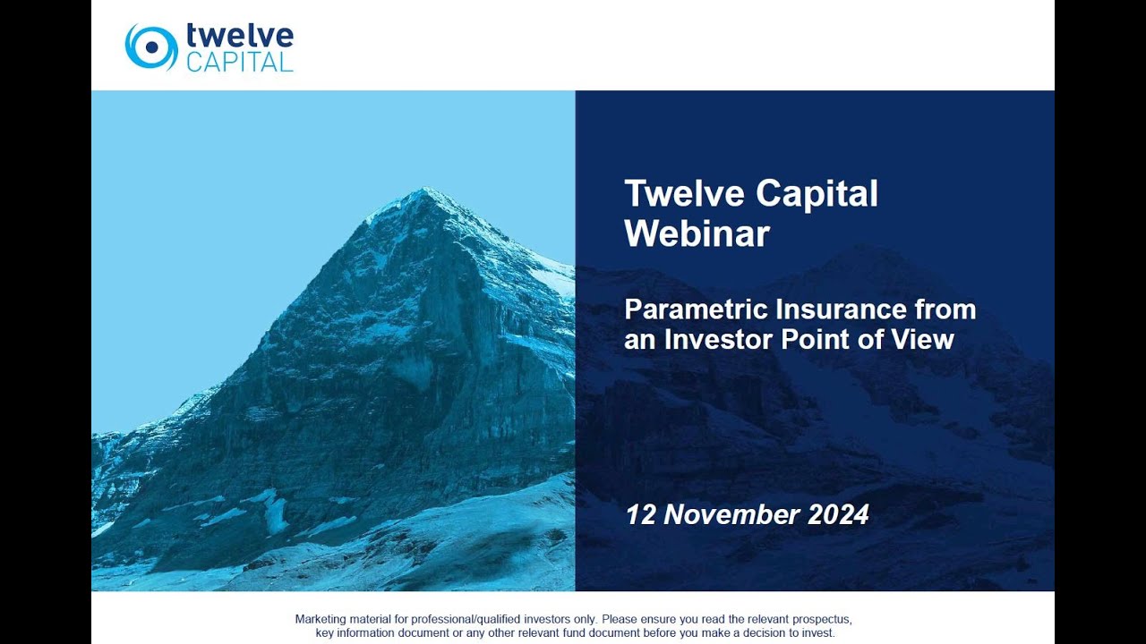 Webinar: Parametric Insurance from an Investor Point of View