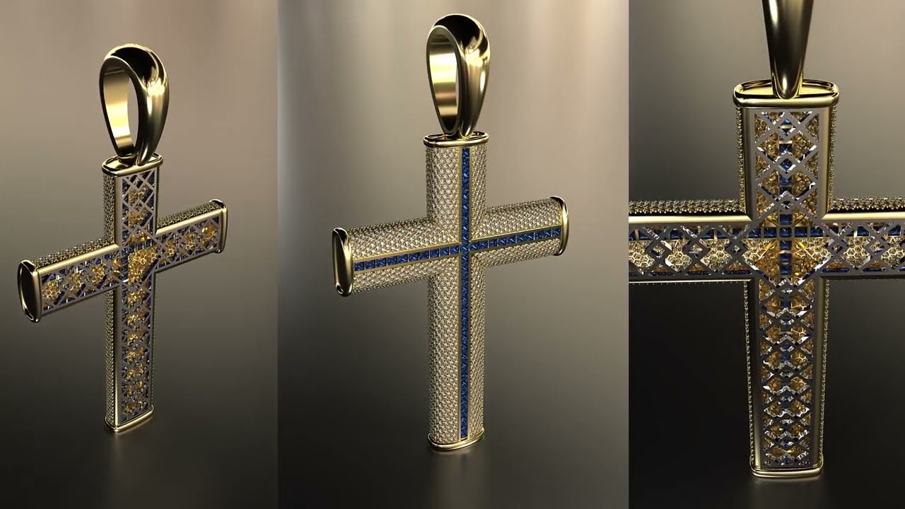 How to Make a Wire-Wrapped Cross Pendant in MatrixGold — Jewelry Design