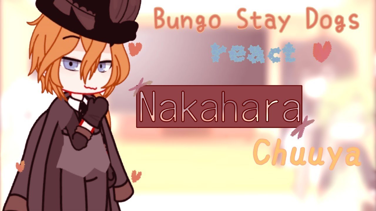 Bungo Stays Dog react to Nakahara Chuuya // 1/? // _.Lugtals Rie._