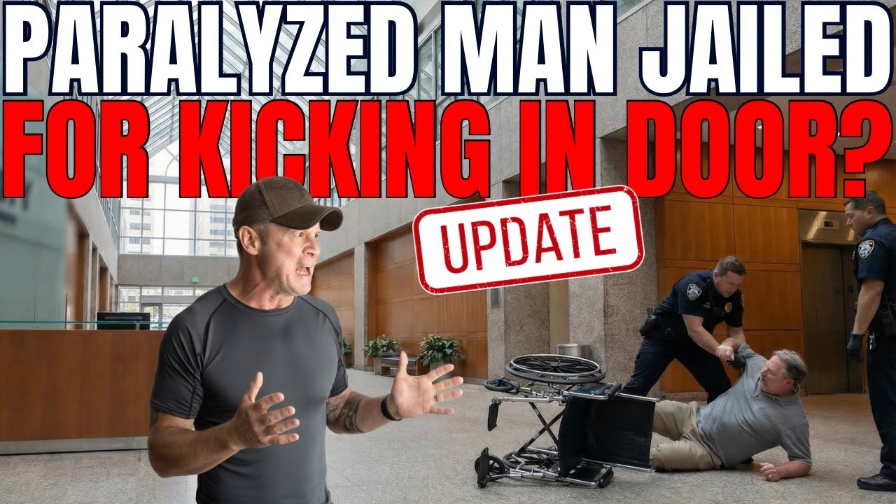 Paralyzed man kicks in door and arrested??? An update.