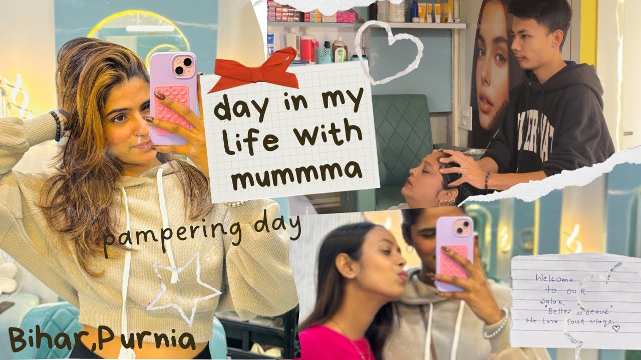 Mummy K Sath Ek HairCare day🎀 