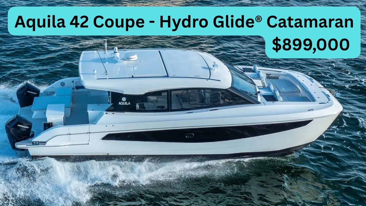 Aquila 42 Coupe Hydro Foling Catamran $899,000 Моторные катамараны на продажу
