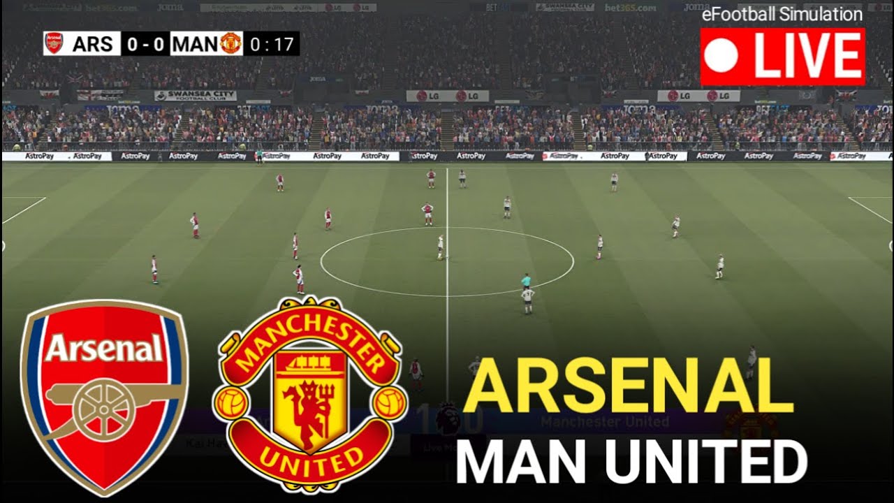 🔴LIVE- Arsenal vs Manchester United l EPL 2026 l eFootball Pes 21 Game Video Simulation