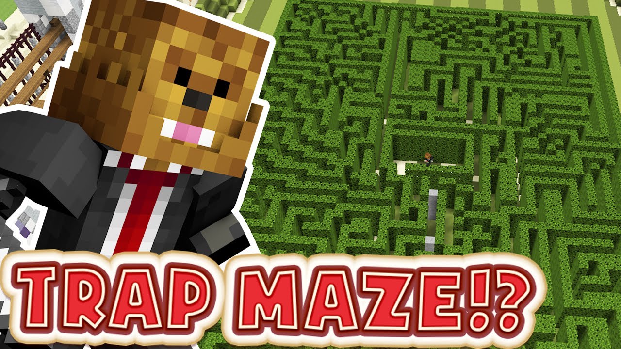 MINECRAFT TRAPS MAZE MODDED MINIGAME - MINECRAFT MOD CHALLENGE | JeromeASF