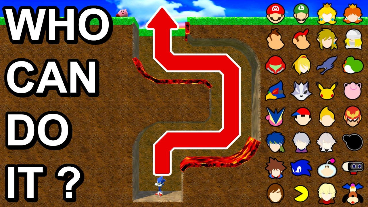 Who Can Climb Out From The Dirt Pit ? - Super Smash Bros. Ultimate