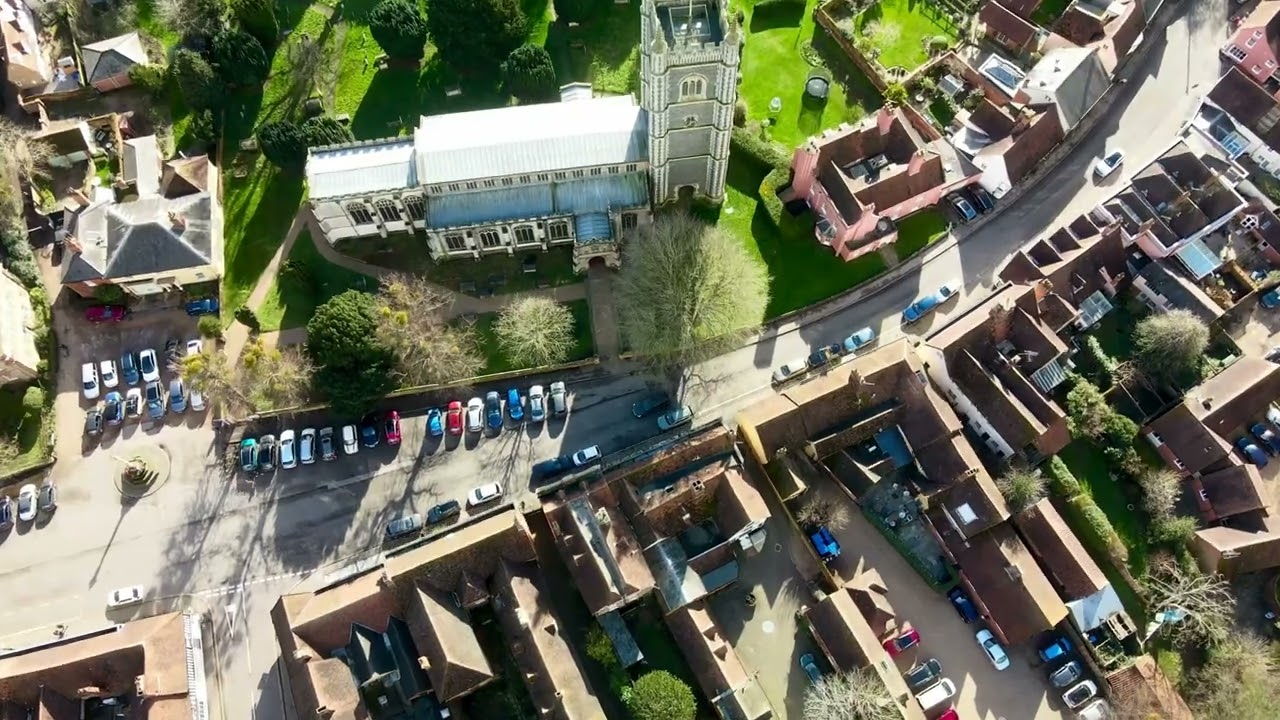 Drone footage of Dedham, Essex