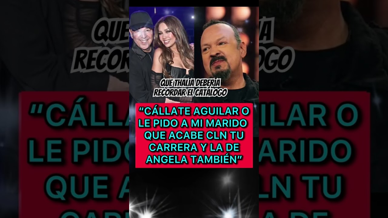 🔴THAL&Iacute;A PONE EN SU LUGAR A PEPE AGUILAR #shorts