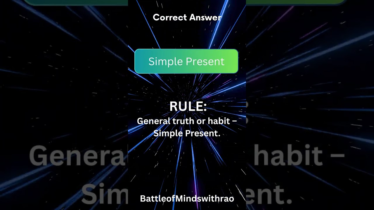 Tense Test:#Viral #Trending #ReelIt #Shorts #Youtubeshorts #GrammarNerd #EnglishLovers #QuizLovers