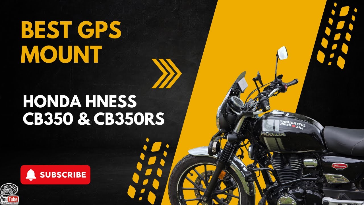 I found the BEST GPS Mount for Honda Hness CB350 & CB350RS after 42,000 kms 😍 | Reise Moto Update