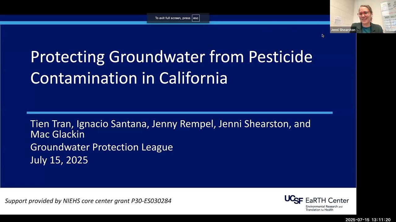 Protecting Groundwater from Pesticide Contamination in California