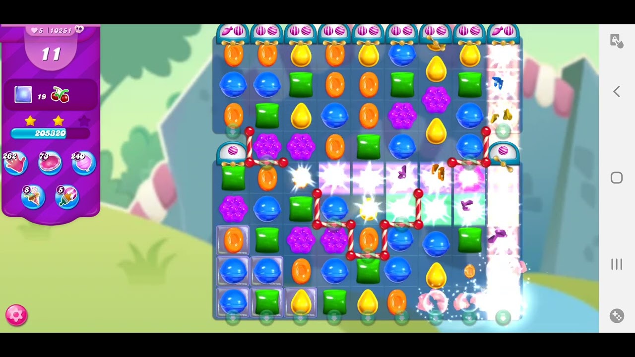Candy Crush 10251 😃 Hard Level 🍬 boosters #candycrushsaga #candycrush #games