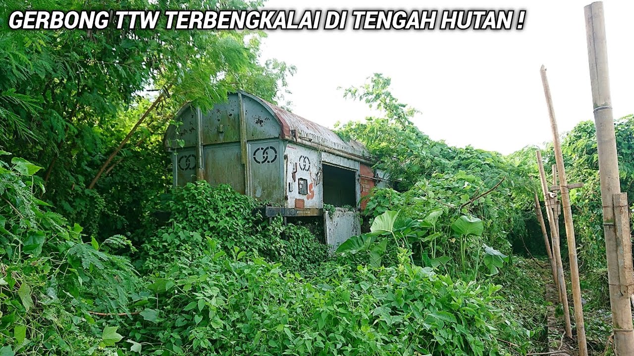 STASIUN KARANGTALUN LAMA JADI HUTAN & MASIH ADA GERBONG TTW TAPI TERBENGKALAI