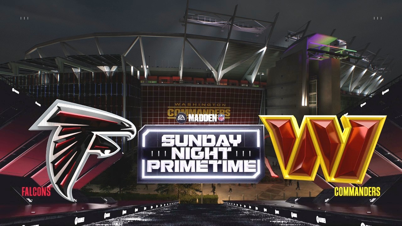 Madden NFL 26 - Atlanta Falcons (7-8) Vs Washington Commanders (7-8) PS5 Simulation Week 17