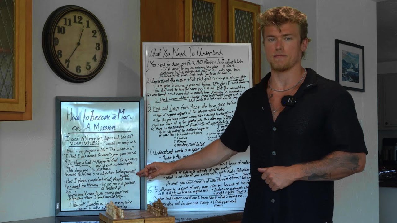 Become a man on a mission