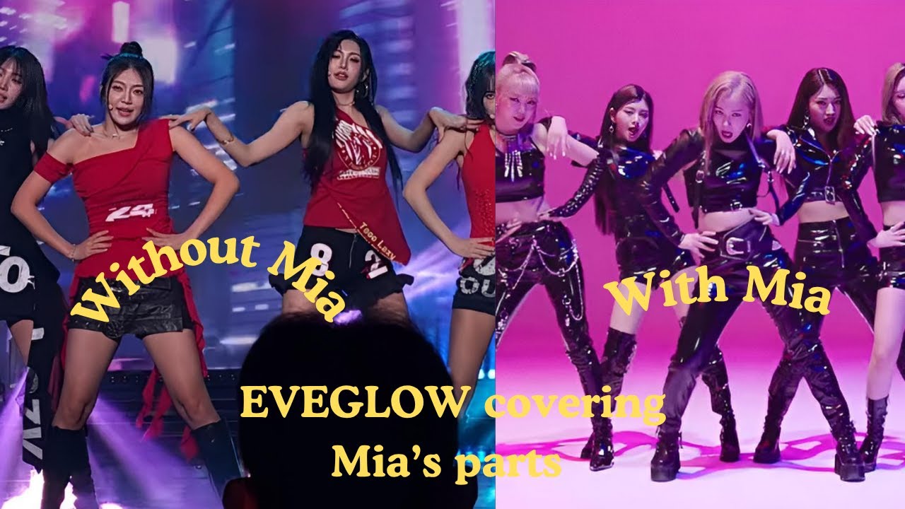 EVERGLOW covering Mia's parts in their songs @EVERGLOW ASIA Fanmeeting [4EVERGLOW] in Seoul 2025