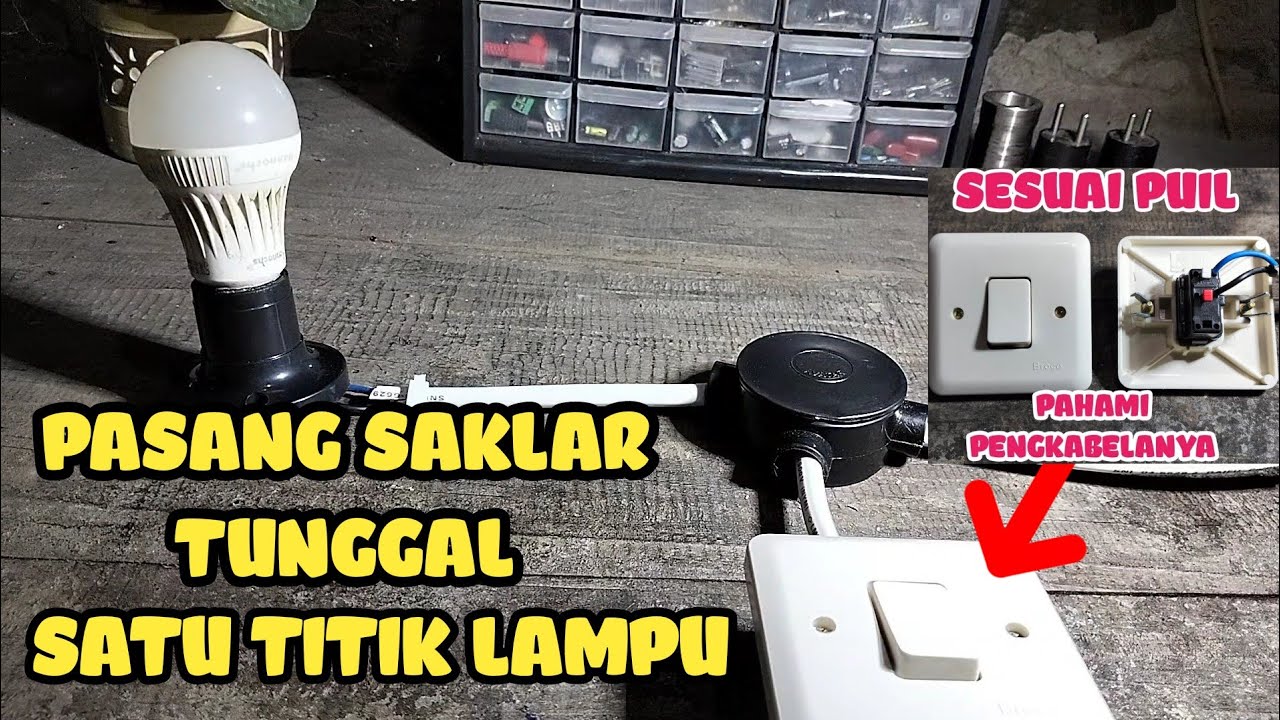HOW TO INSTALL A SINGLE SWITCH AT ONE LIGHT POINT