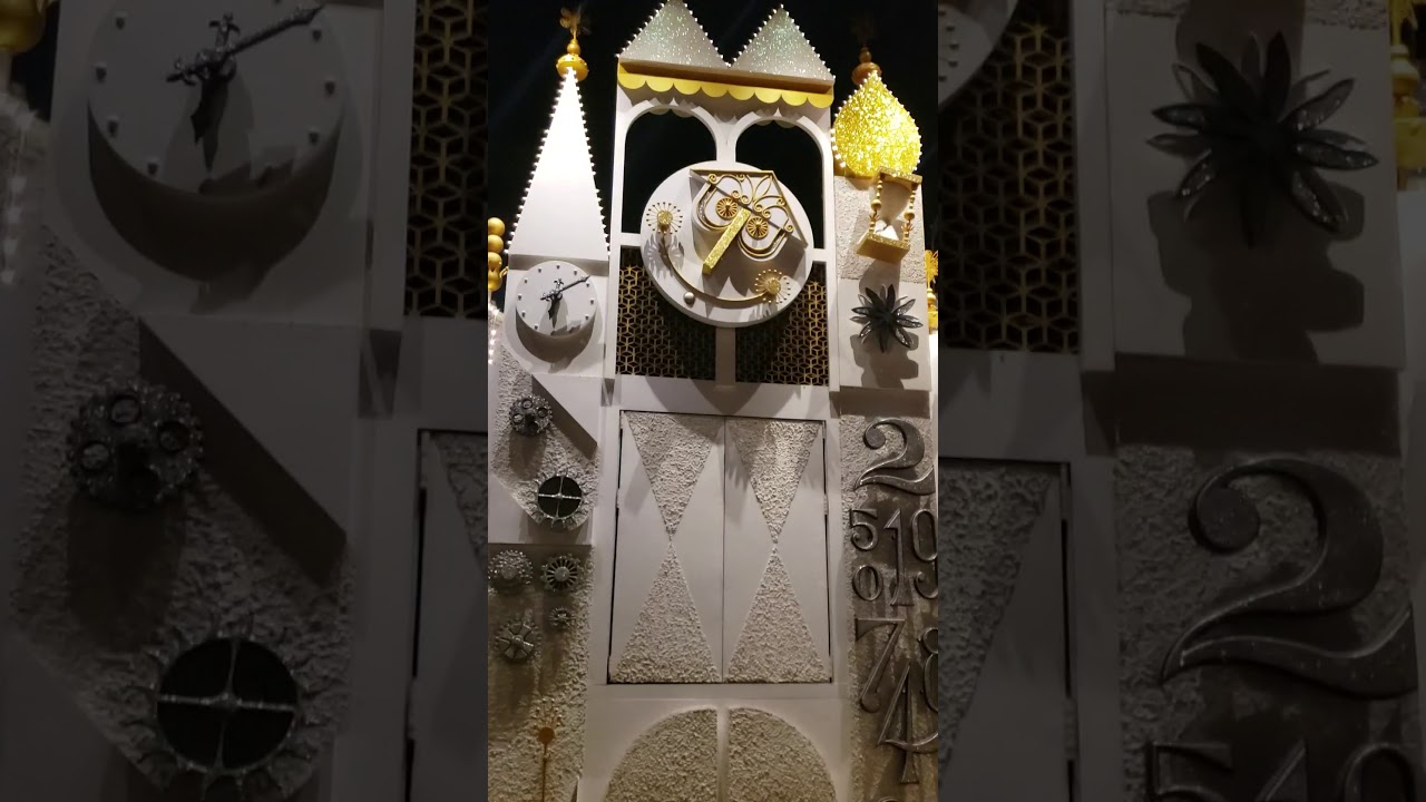 “it’s a small world” Magic Kingdom clock tower with the tick tock noise restored (read description)
