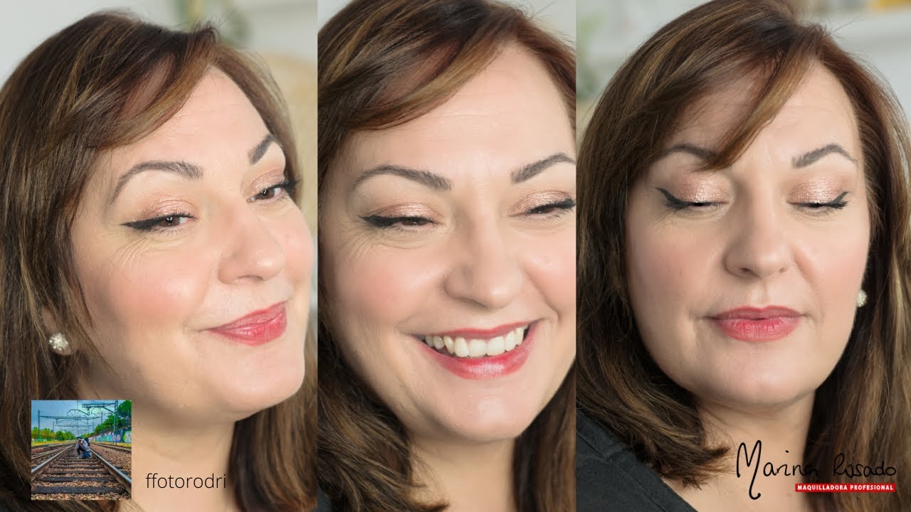 Look luminoso Tan || eyeliner levantado en párpado maduro