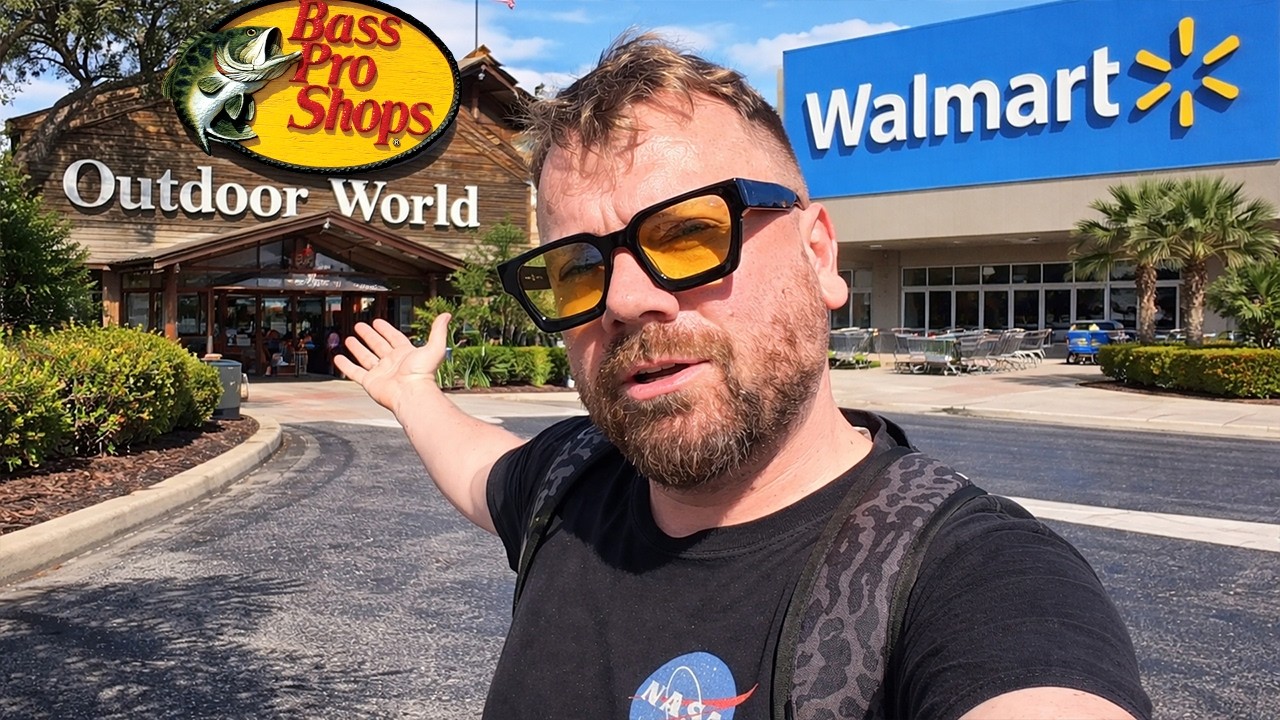 Я посетил два великих американских заведения (Bass Pro и Walmart).