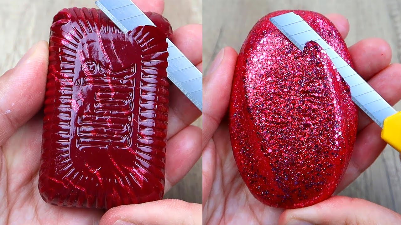 Relaxing Soap Cutting ASMR. Satisfying Soap and lipstick cutting. Corte de jabón - 615
