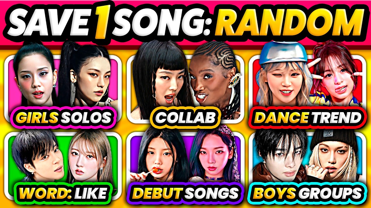 Save ONE Song: RANDOM Rules, 6 Songs Each Round 🔥 | KPOP GAME 2025