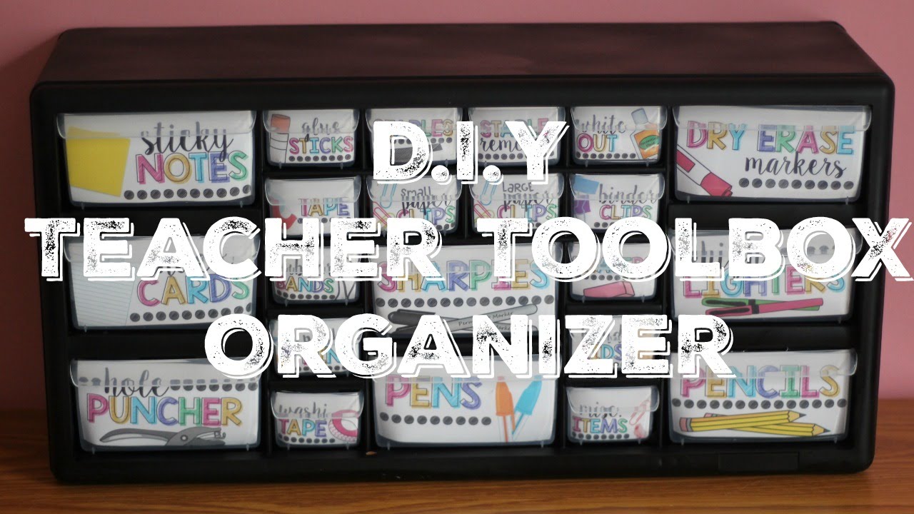 ♡ DIY Teacher Toolbox Organizer ♡