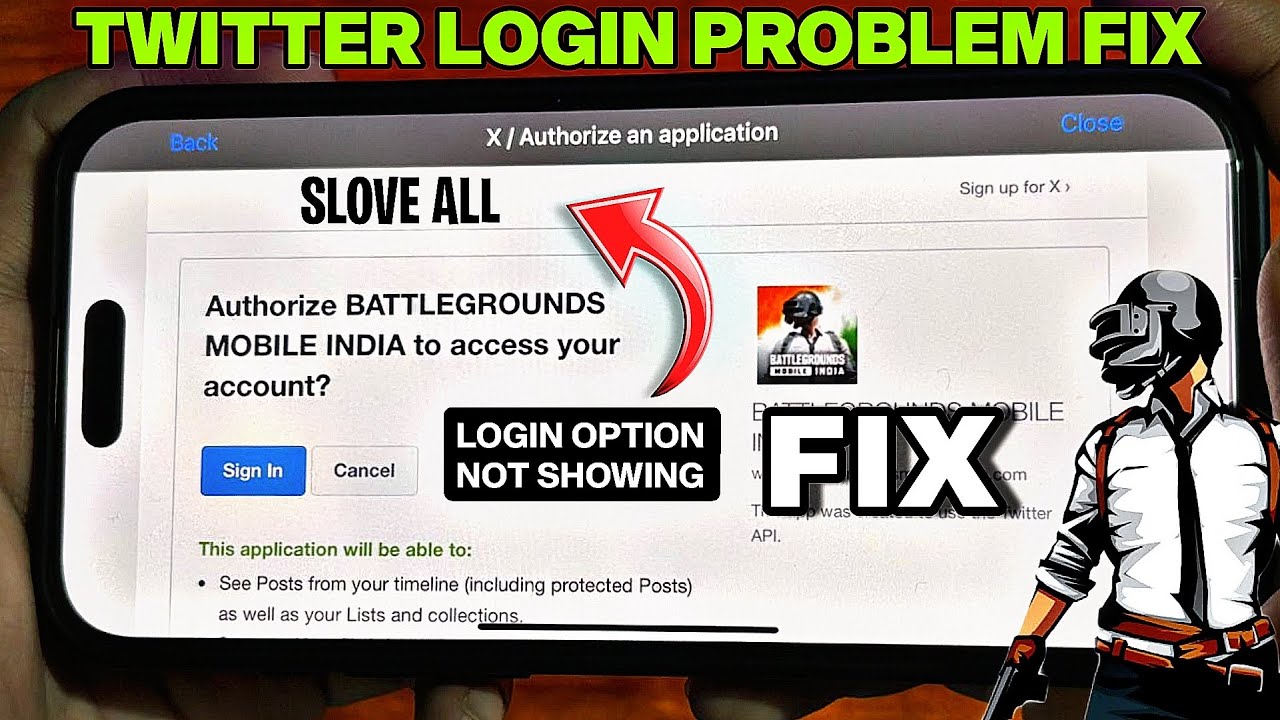 BGMI TWITTER LOGIN PROBLEM IPHONE & ANDROID || PUBG TWITTER LOGIN PROBLEM FIX