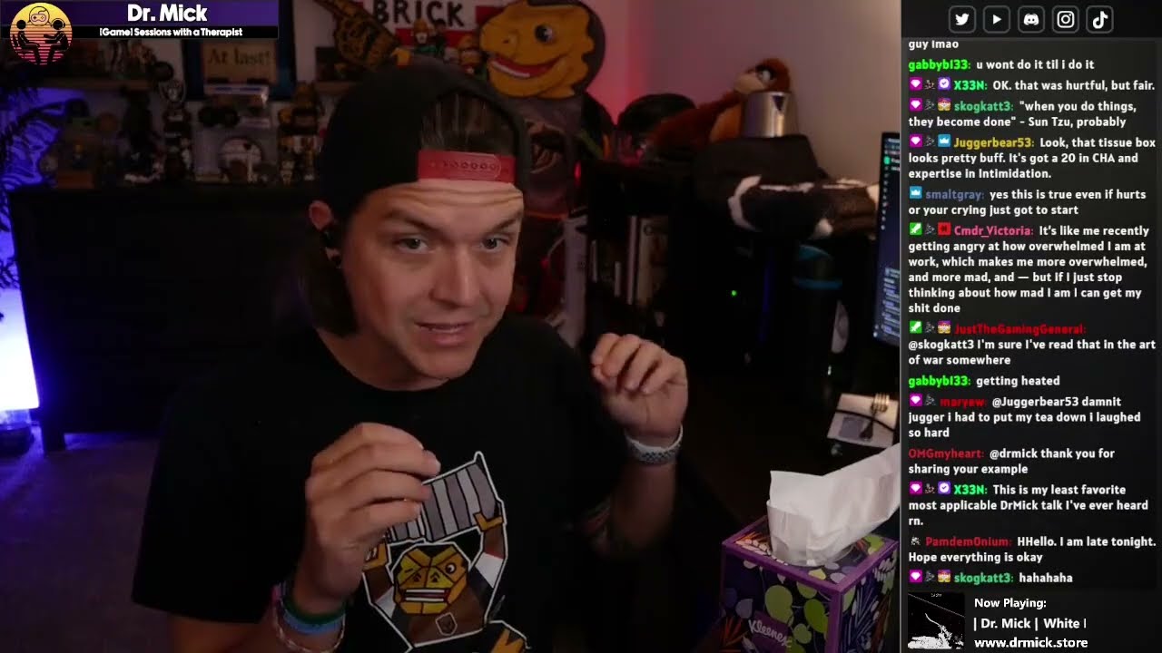 Dr Mick vs tissue box