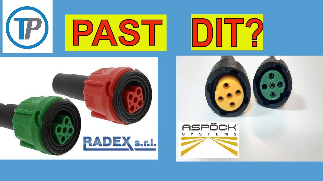 ASPÖCK CONNECTOR VERLICHTING AANSLUITEN, RADEX CONNECTOR ACHTERLICHTEN, connector kiezen, aanhanger