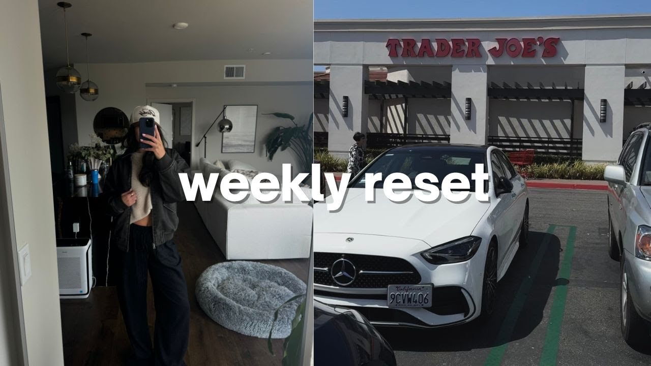 WEEKLY RESET: grocery shopping, cleaning the apartment, laundry & prepping for the week