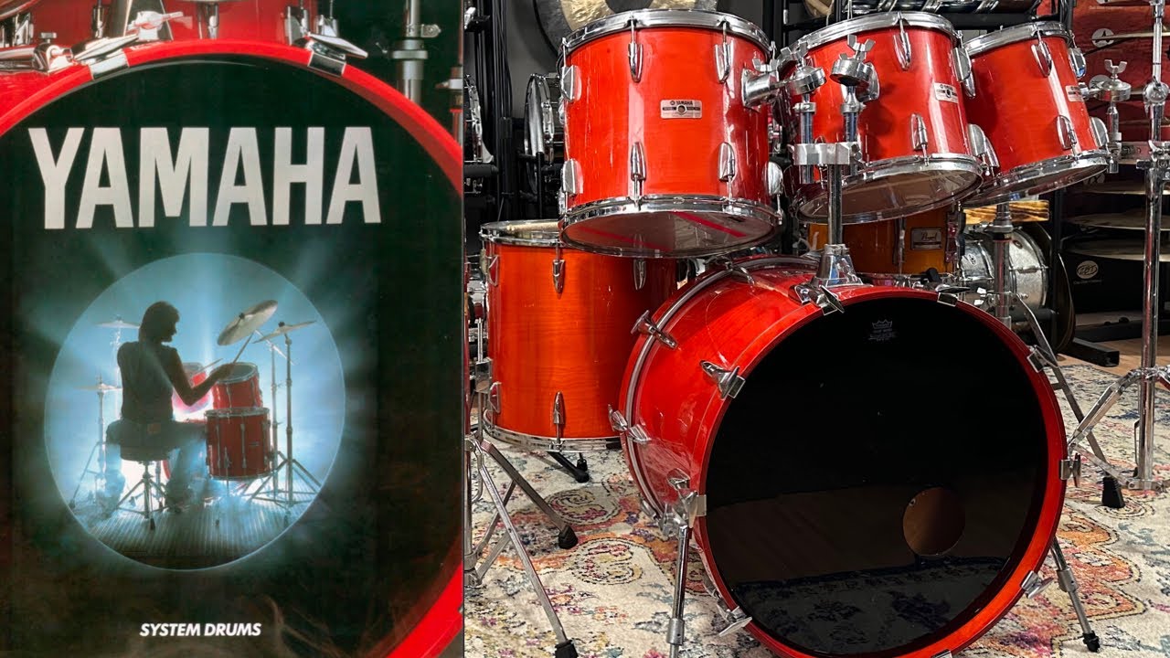Винтажная барабанная установка Yamaha Power Tour Custom 80-х годов 10, 12, 14, 16, 22