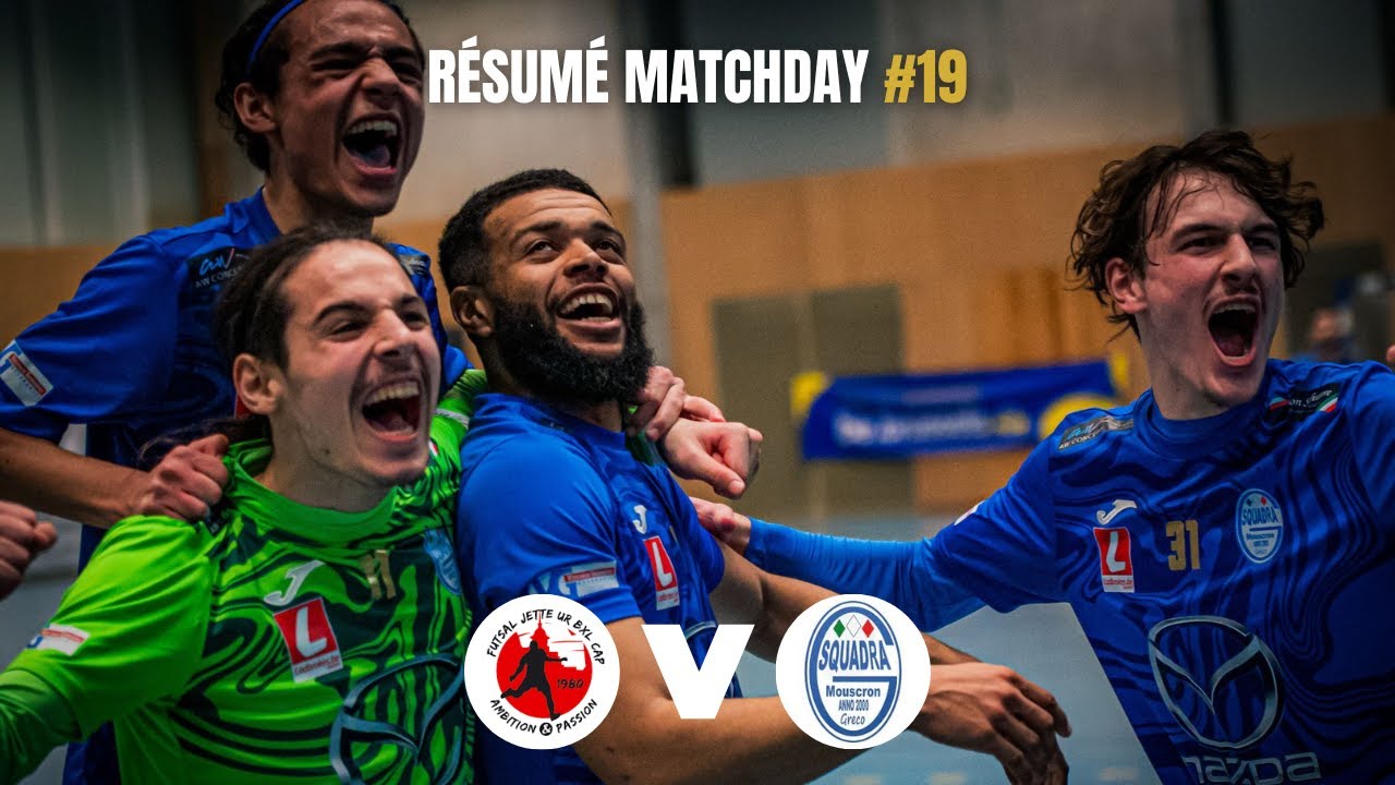 HIGHLIGHTS | FUTSAL JETTE BXL x SQUADRA MOUSCRON | Résumé 19ᵉ journée - D2 Futsal Belge 24/25