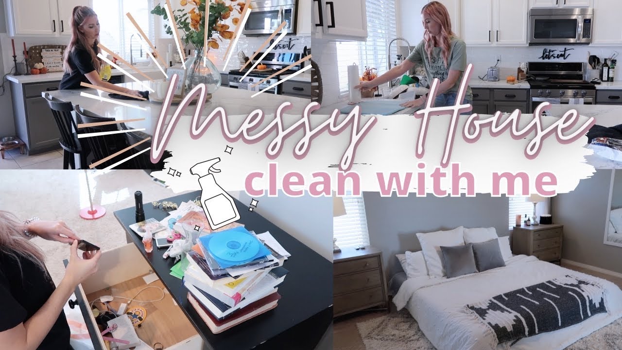 MESSY HOUSE CLEAN WITH ME 2020 // SPEED CLEAN
