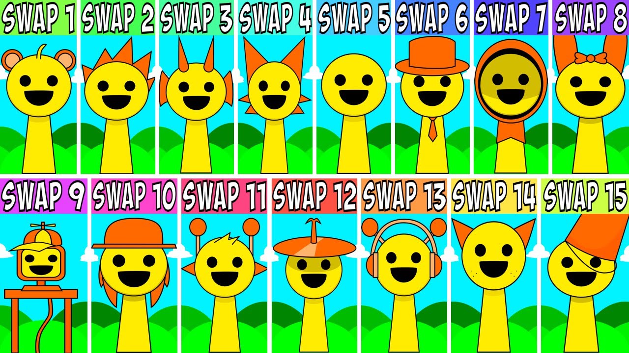 Incredibox Sprunki ALL SWAPPED Phase 1 Characters