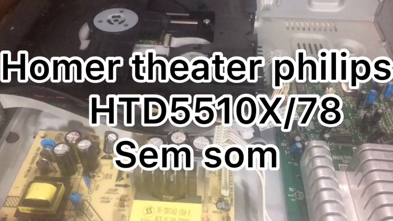 Homer Theater Philips HTD-5510X/78 Sem Som