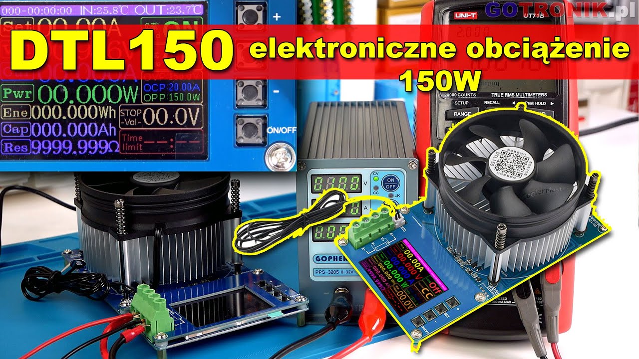 DTL150 elektroniczne obciążenie DC 150W