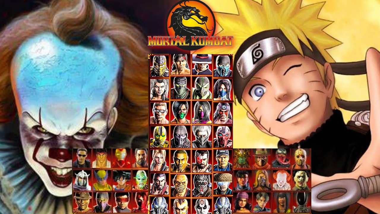 MORTAL KOMBAT 9 | PENNYWISE & NARUTO | TAG LADDER | GAMEPLAY (4K60FPS)